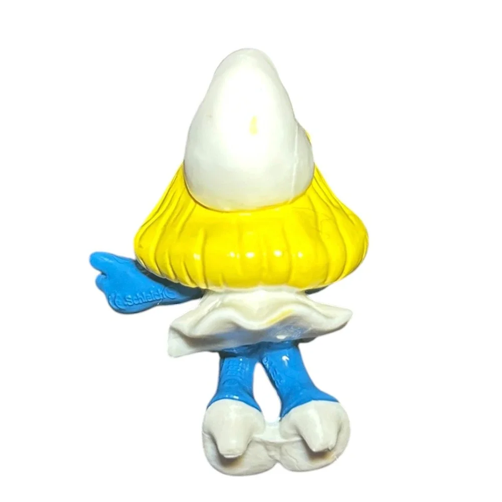 Vintage Schleich Super Smurf Smurfette Vanity Table Germany China Variant